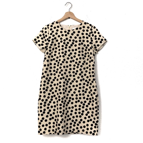 J. Crew Scattered Spot Polka Dot Shift Dress - Picture 4 of 8